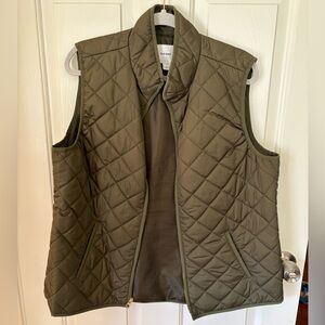 Old Navy Women's Quilted Vest - Olive Green